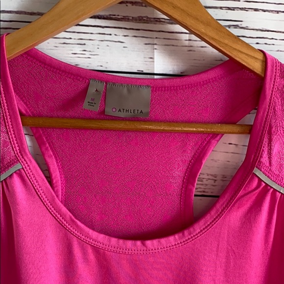Athleta Pink Tank Top Size Medium - Picture 2 of 5
